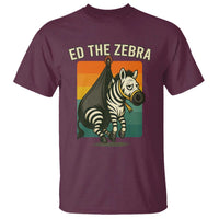 Retro Ed the Zebra Meme T Shirt Funny Viral Escape Animal - Wonder Print Shop