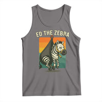 Retro Ed the Zebra Meme Tank Top Funny Viral Escape Animal - Wonder Print Shop
