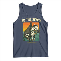 Retro Ed the Zebra Meme Tank Top Funny Viral Escape Animal - Wonder Print Shop