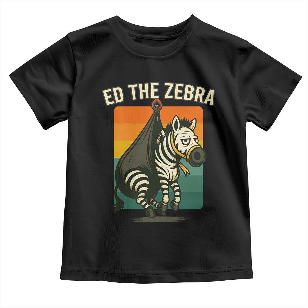Retro Ed the Zebra Meme Toddler T Shirt Funny Viral Escape Animal - Wonder Print Shop