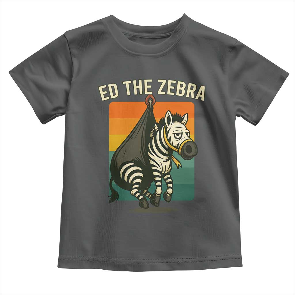 Retro Ed the Zebra Meme Toddler T Shirt Funny Viral Escape Animal - Wonder Print Shop