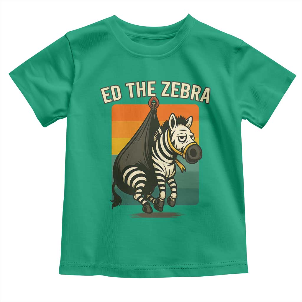Retro Ed the Zebra Meme Toddler T Shirt Funny Viral Escape Animal - Wonder Print Shop