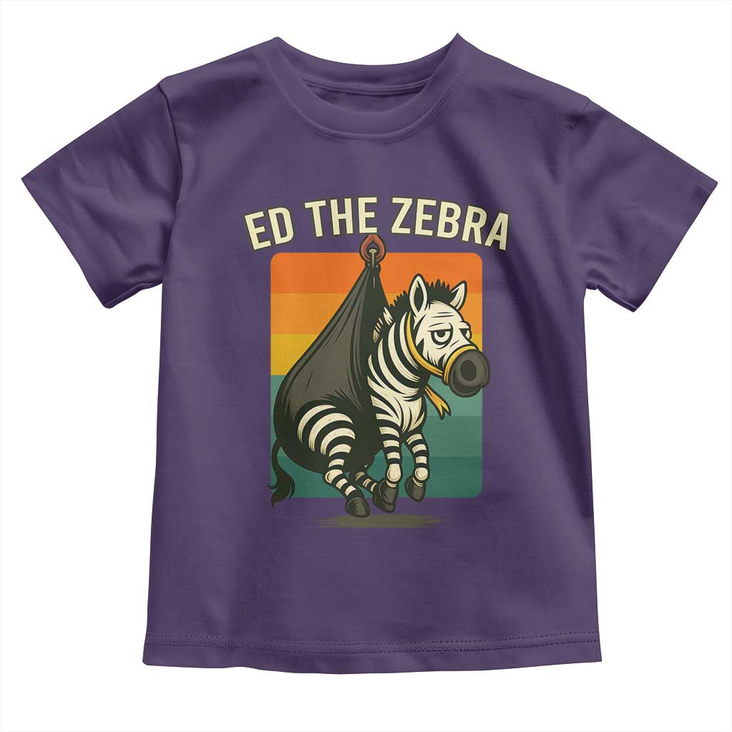 Retro Ed the Zebra Meme Toddler T Shirt Funny Viral Escape Animal - Wonder Print Shop