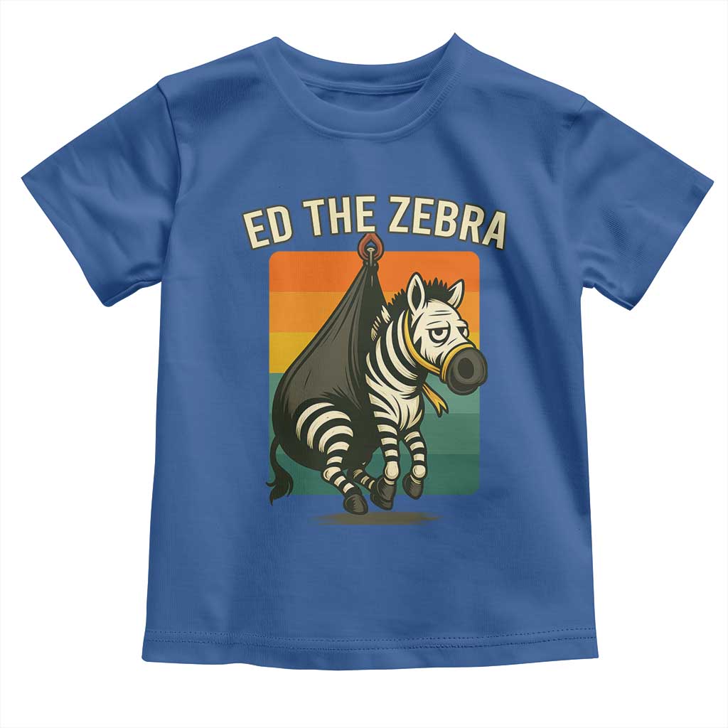 Retro Ed the Zebra Meme Toddler T Shirt Funny Viral Escape Animal - Wonder Print Shop