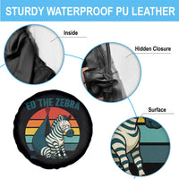 Retro Ed the Zebra Meme Spare Tire Cover Funny Viral Escape Animal Helicopter Rescue - Wonder Print Shop