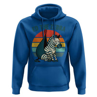 Retro Ed the Zebra Meme Hoodie Funny Viral Escape Animal Helicopter Rescue - Wonder Print Shop