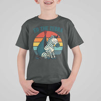 Retro Ed the Zebra Meme T Shirt For Kid Funny Viral Escape Animal Helicopter Rescue - Wonder Print Shop