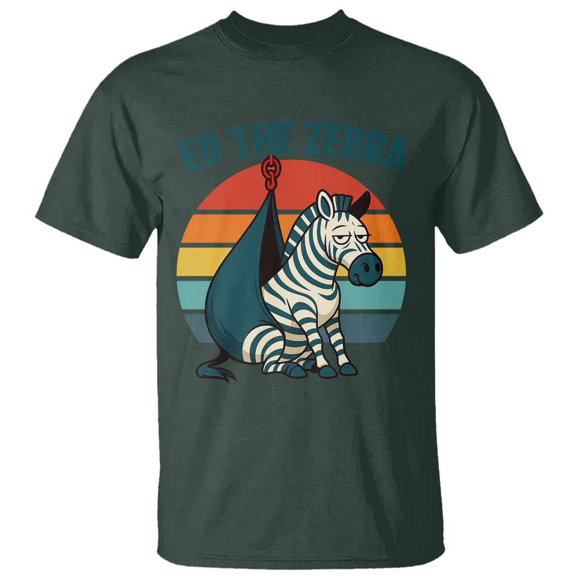 Retro Ed the Zebra Meme T Shirt Funny Viral Escape Animal Helicopter Rescue - Wonder Print Shop