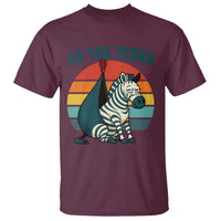Retro Ed the Zebra Meme T Shirt Funny Viral Escape Animal Helicopter Rescue - Wonder Print Shop