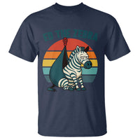 Retro Ed the Zebra Meme T Shirt Funny Viral Escape Animal Helicopter Rescue - Wonder Print Shop
