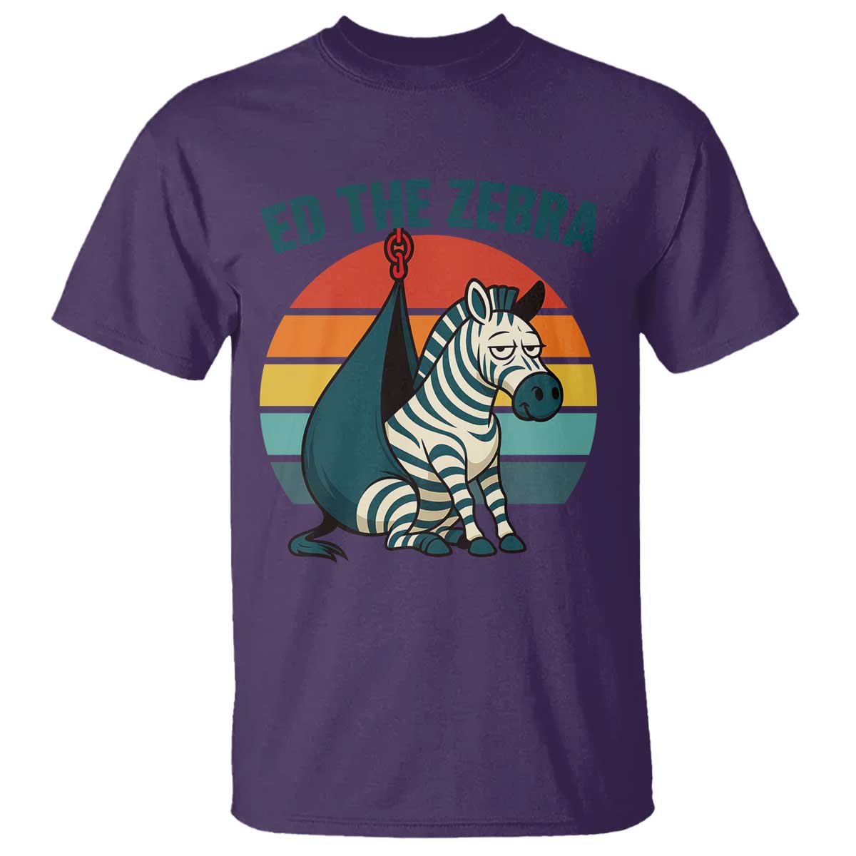 Retro Ed the Zebra Meme T Shirt Funny Viral Escape Animal Helicopter Rescue - Wonder Print Shop