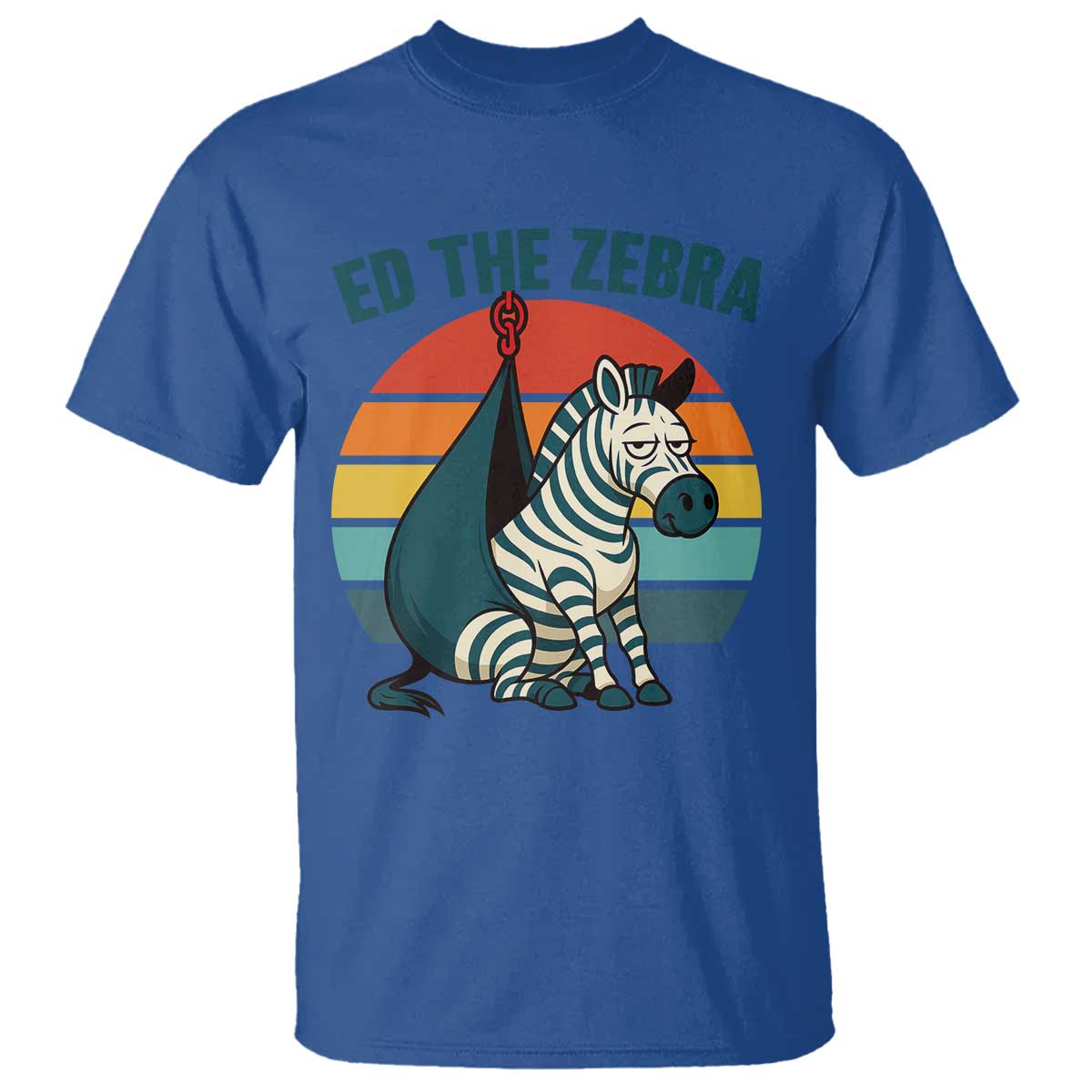 Retro Ed the Zebra Meme T Shirt Funny Viral Escape Animal Helicopter Rescue - Wonder Print Shop