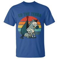 Retro Ed the Zebra Meme T Shirt Funny Viral Escape Animal Helicopter Rescue - Wonder Print Shop