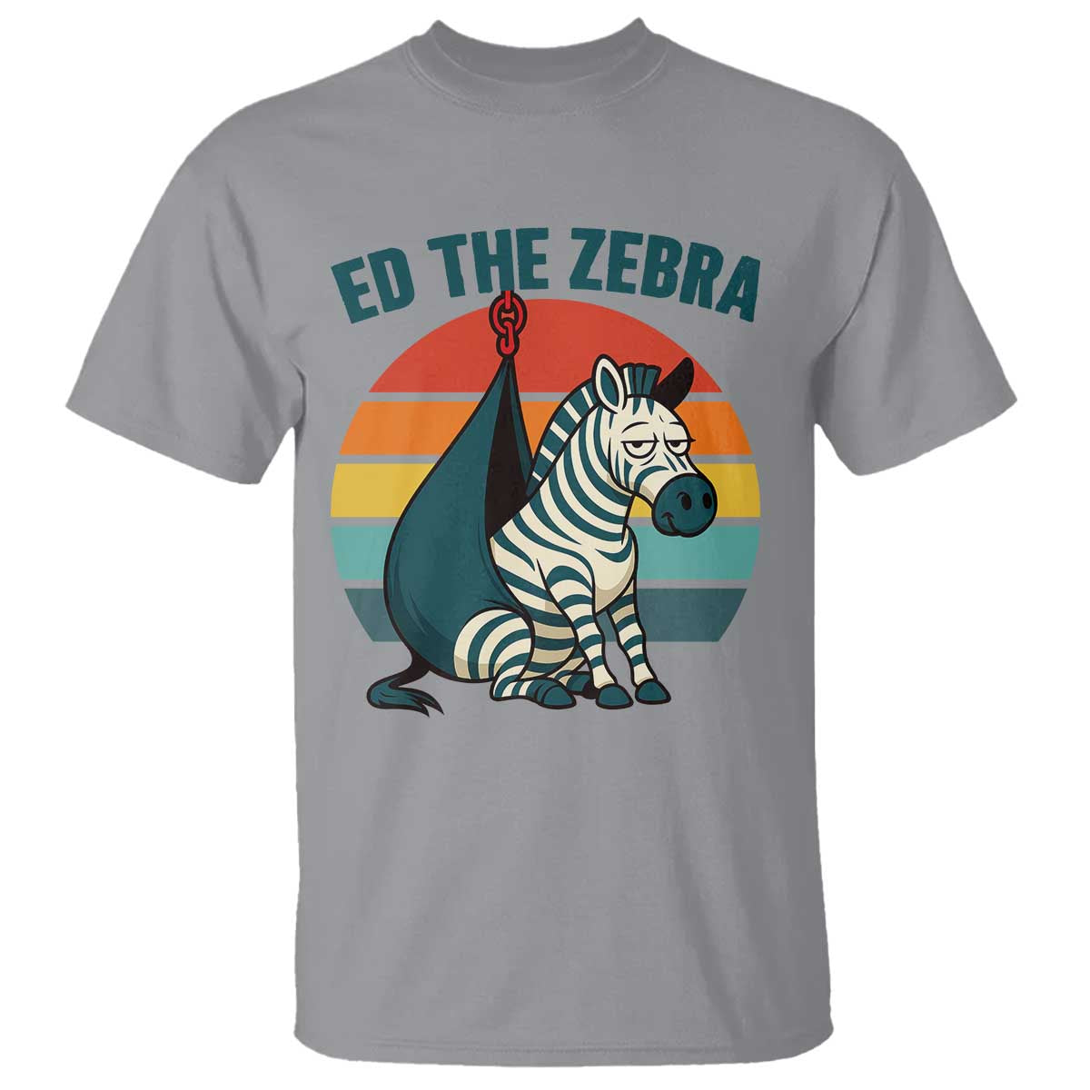Retro Ed the Zebra Meme T Shirt Funny Viral Escape Animal Helicopter Rescue - Wonder Print Shop