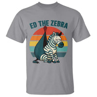 Retro Ed the Zebra Meme T Shirt Funny Viral Escape Animal Helicopter Rescue - Wonder Print Shop