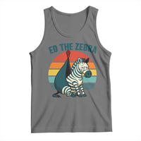 Retro Ed the Zebra Meme Tank Top Funny Viral Escape Animal Helicopter Rescue - Wonder Print Shop