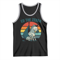 Retro Ed the Zebra Meme Tank Top Funny Viral Escape Animal Helicopter Rescue - Wonder Print Shop