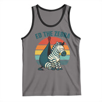 Retro Ed the Zebra Meme Tank Top Funny Viral Escape Animal Helicopter Rescue - Wonder Print Shop