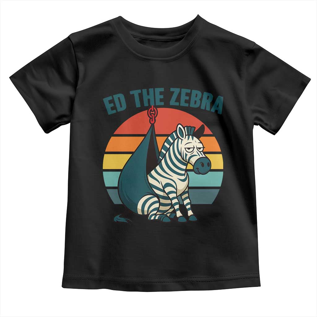 Retro Ed the Zebra Meme Toddler T Shirt Funny Viral Escape Animal Helicopter Rescue - Wonder Print Shop