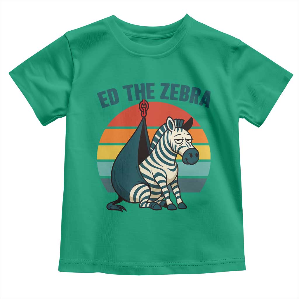 Retro Ed the Zebra Meme Toddler T Shirt Funny Viral Escape Animal Helicopter Rescue - Wonder Print Shop