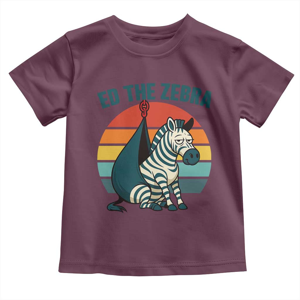 Retro Ed the Zebra Meme Toddler T Shirt Funny Viral Escape Animal Helicopter Rescue - Wonder Print Shop