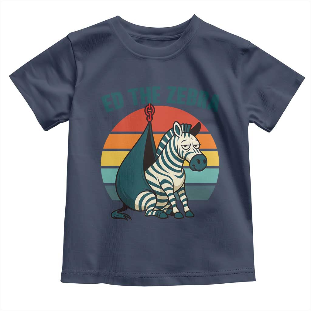 Retro Ed the Zebra Meme Toddler T Shirt Funny Viral Escape Animal Helicopter Rescue - Wonder Print Shop
