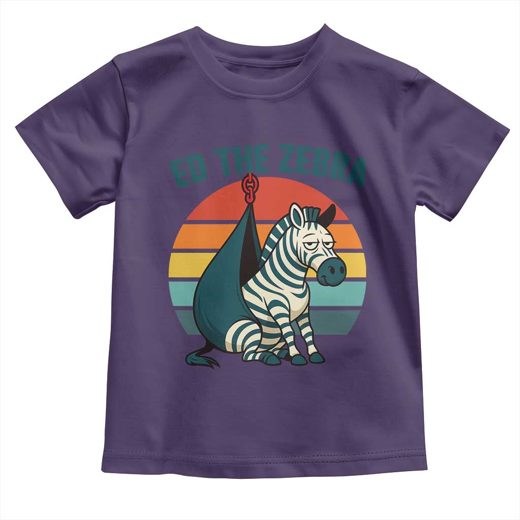 Retro Ed the Zebra Meme Toddler T Shirt Funny Viral Escape Animal Helicopter Rescue - Wonder Print Shop