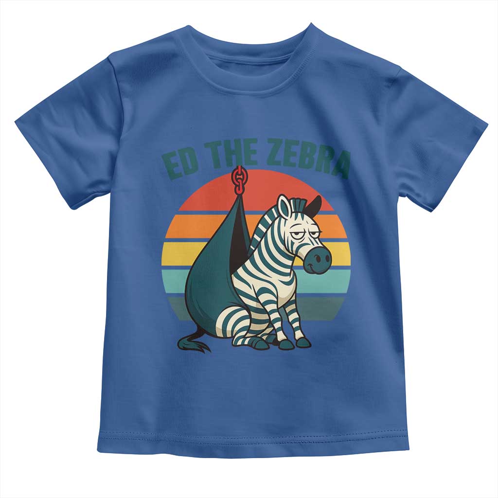 Retro Ed the Zebra Meme Toddler T Shirt Funny Viral Escape Animal Helicopter Rescue - Wonder Print Shop