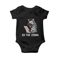 Ed the Zebra Meme Baby Onesie Funny Viral Animal Escape Internet Humor Fans - Wonder Print Shop