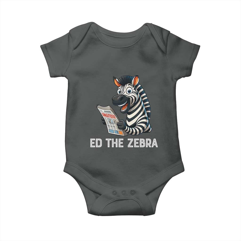 Ed the Zebra Meme Baby Onesie Funny Viral Animal Escape Internet Humor Fans - Wonder Print Shop