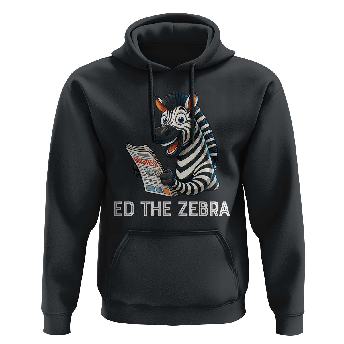 Ed the Zebra Meme Hoodie Funny Viral Animal Escape Internet Humor Fans - Wonder Print Shop
