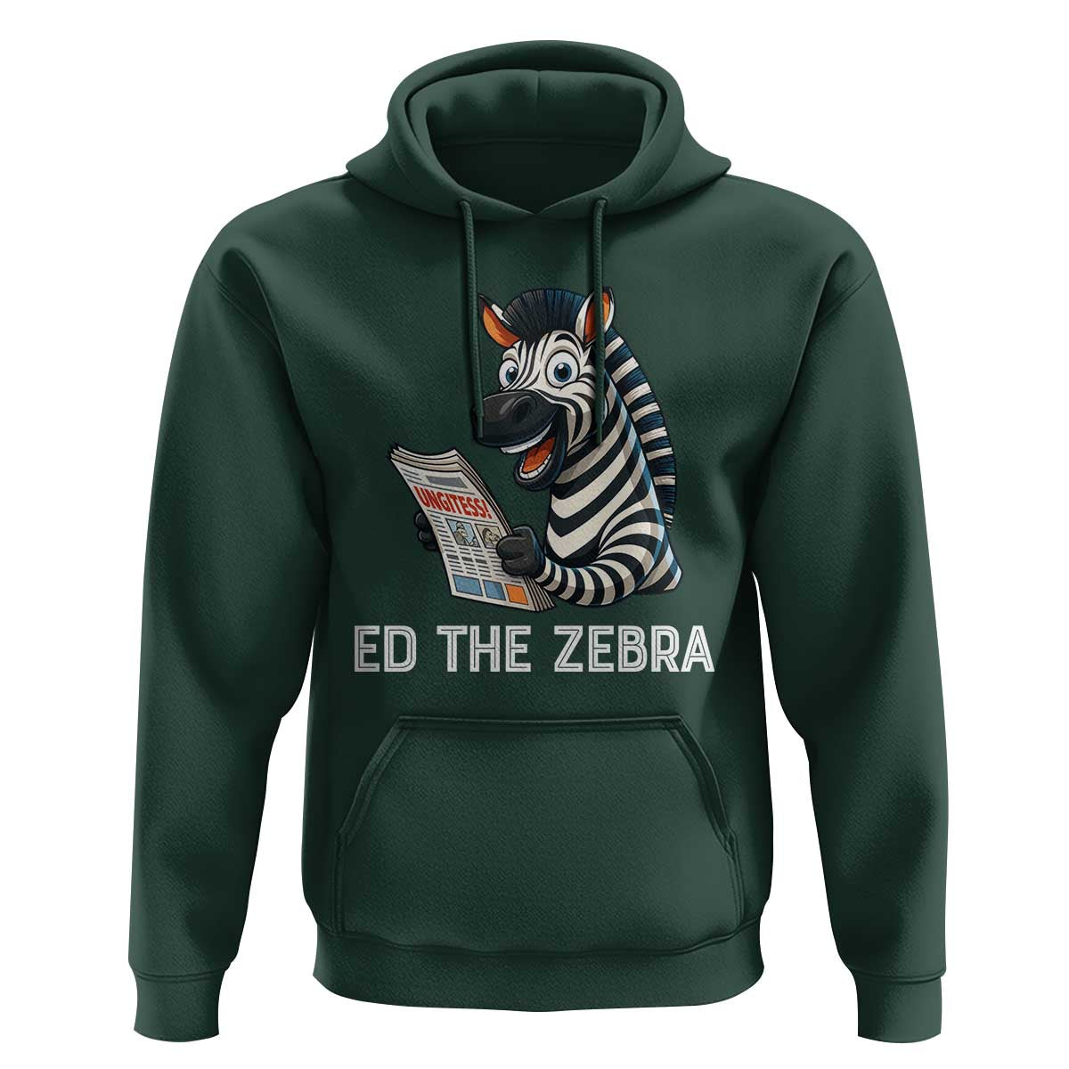 Ed the Zebra Meme Hoodie Funny Viral Animal Escape Internet Humor Fans - Wonder Print Shop