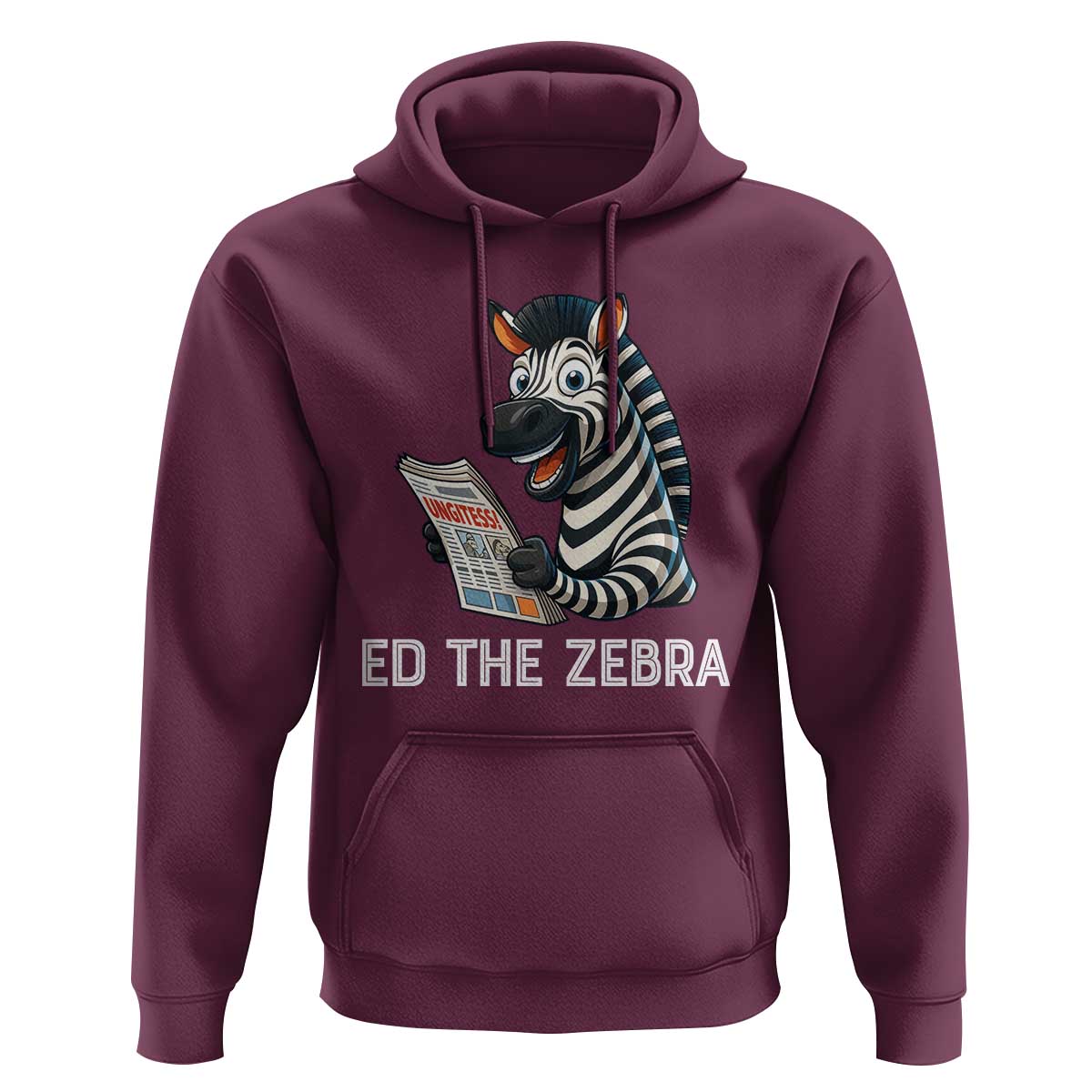 Ed the Zebra Meme Hoodie Funny Viral Animal Escape Internet Humor Fans - Wonder Print Shop