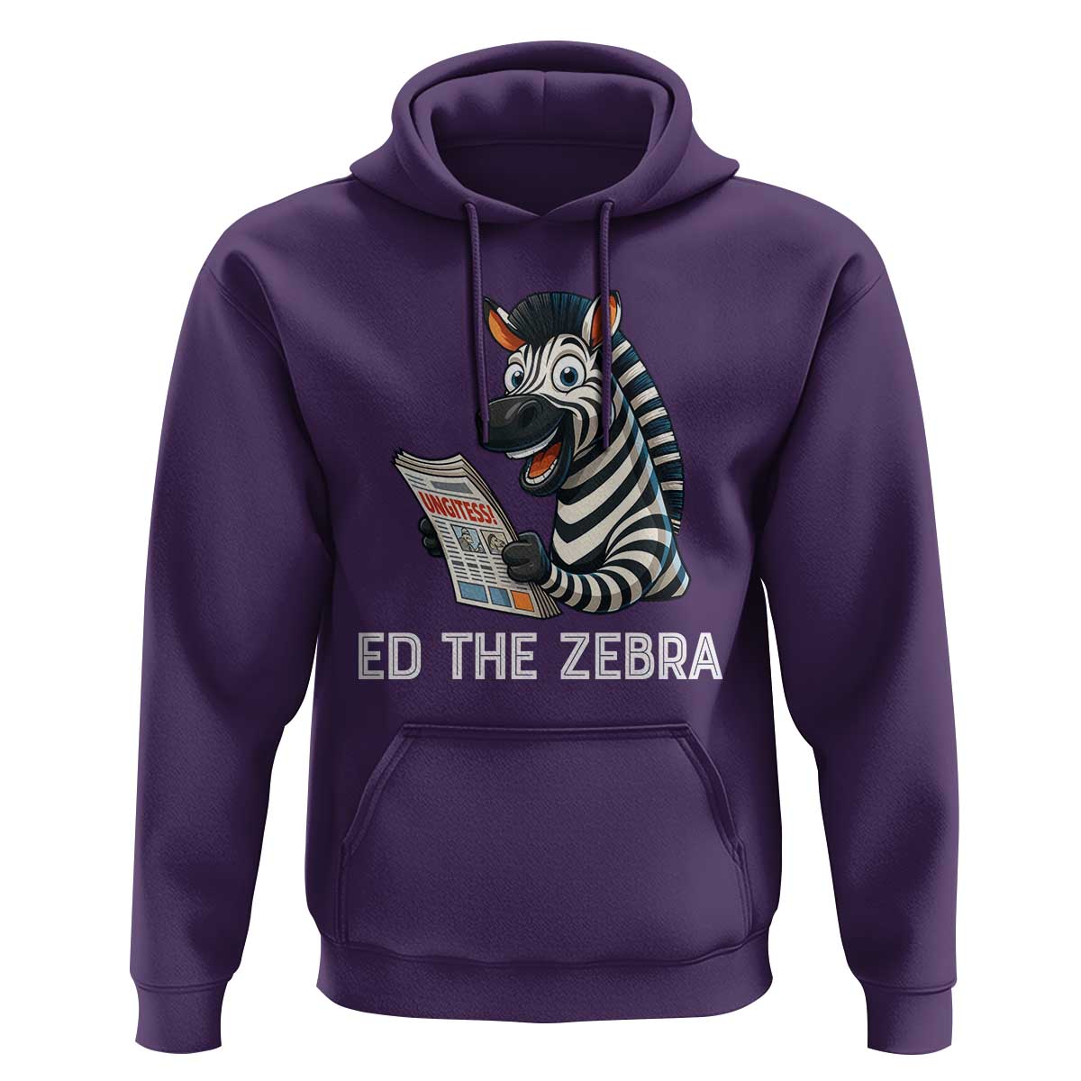 Ed the Zebra Meme Hoodie Funny Viral Animal Escape Internet Humor Fans - Wonder Print Shop