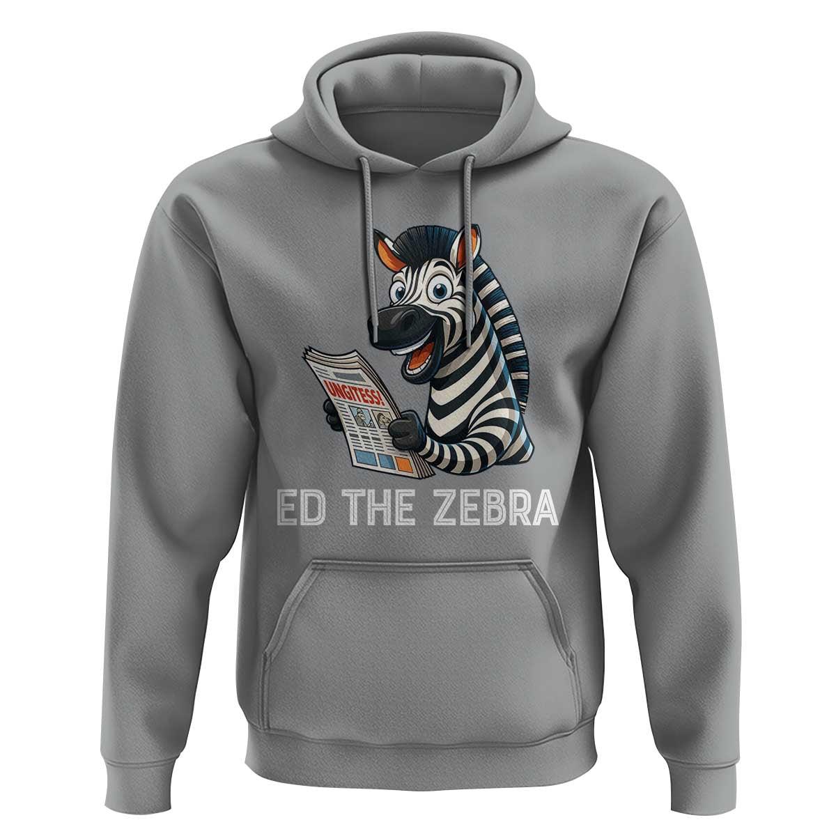 Ed the Zebra Meme Hoodie Funny Viral Animal Escape Internet Humor Fans - Wonder Print Shop