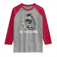 Ed the Zebra Meme Raglan Shirt Funny Viral Animal Escape Internet Humor Fans - Wonder Print Shop