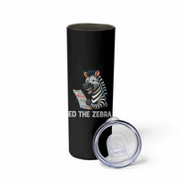 Ed the Zebra Meme Skinny Tumbler Funny Viral Animal Escape Internet Humor Fans - Wonder Print Shop