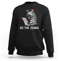Ed the Zebra Meme Sweatshirt Funny Viral Animal Escape Internet Humor Fans - Wonder Print Shop
