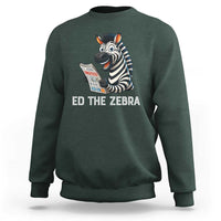 Ed the Zebra Meme Sweatshirt Funny Viral Animal Escape Internet Humor Fans - Wonder Print Shop