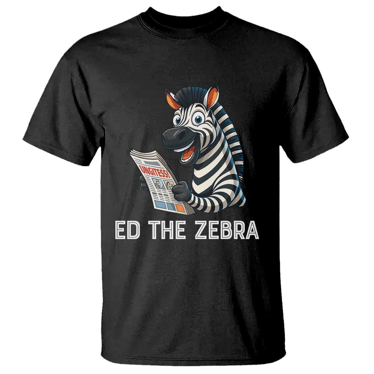 Ed the Zebra Meme T Shirt Funny Viral Animal Escape Internet Humor Fans - Wonder Print Shop