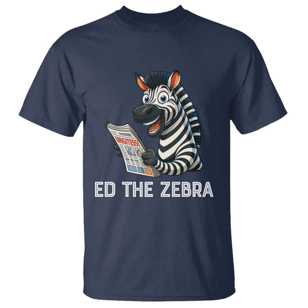 Ed the Zebra Meme T Shirt Funny Viral Animal Escape Internet Humor Fans - Wonder Print Shop
