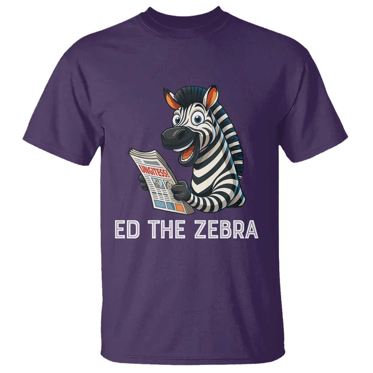 Ed the Zebra Meme T Shirt Funny Viral Animal Escape Internet Humor Fans - Wonder Print Shop