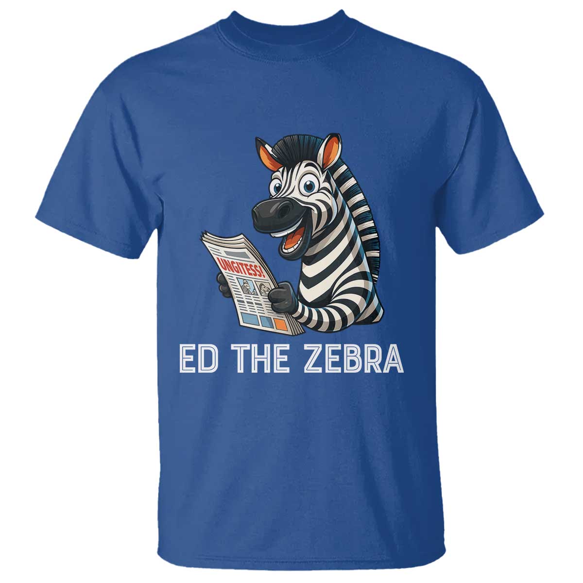 Ed the Zebra Meme T Shirt Funny Viral Animal Escape Internet Humor Fans - Wonder Print Shop