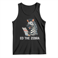 Ed the Zebra Meme Tank Top Funny Viral Animal Escape Internet Humor Fans - Wonder Print Shop
