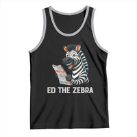 Ed the Zebra Meme Tank Top Funny Viral Animal Escape Internet Humor Fans - Wonder Print Shop