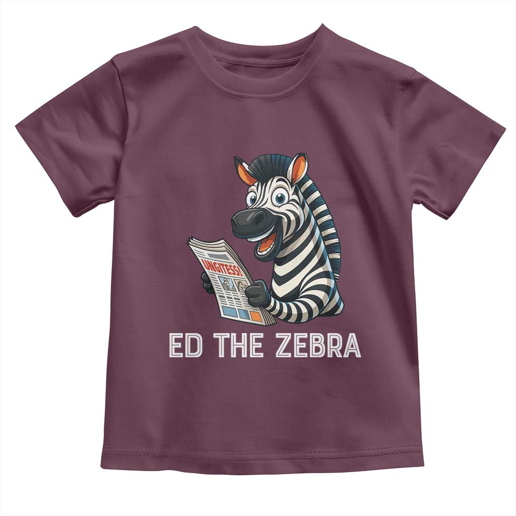 Ed the Zebra Meme Toddler T Shirt Funny Viral Animal Escape Internet Humor Fans - Wonder Print Shop