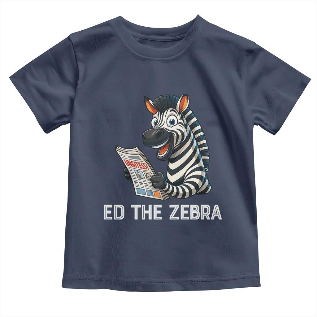 Ed the Zebra Meme Toddler T Shirt Funny Viral Animal Escape Internet Humor Fans - Wonder Print Shop