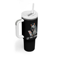 Ed the Zebra Meme Tumbler With Handle Funny Viral Animal Escape Internet Humor Fans - Wonder Print Shop