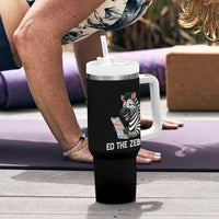 Ed the Zebra Meme Tumbler With Handle Funny Viral Animal Escape Internet Humor Fans - Wonder Print Shop