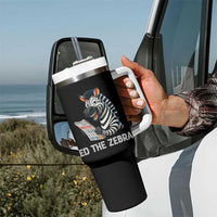 Ed the Zebra Meme Tumbler With Handle Funny Viral Animal Escape Internet Humor Fans - Wonder Print Shop